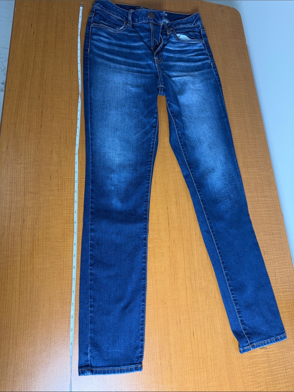 American Eagle Outfitters navy blue skinny jeans